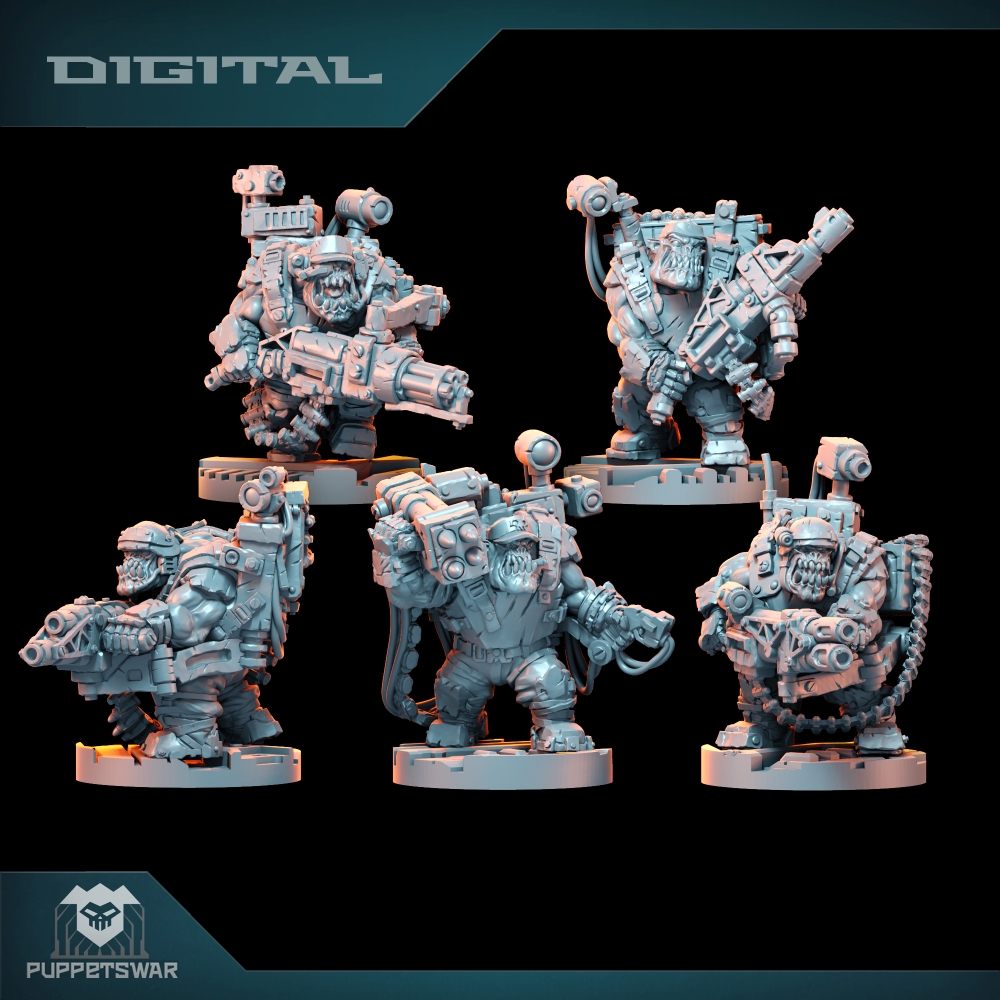 3D Printing Action Figure - Orc Ultimate Badasses Squad، شخصية الجلد