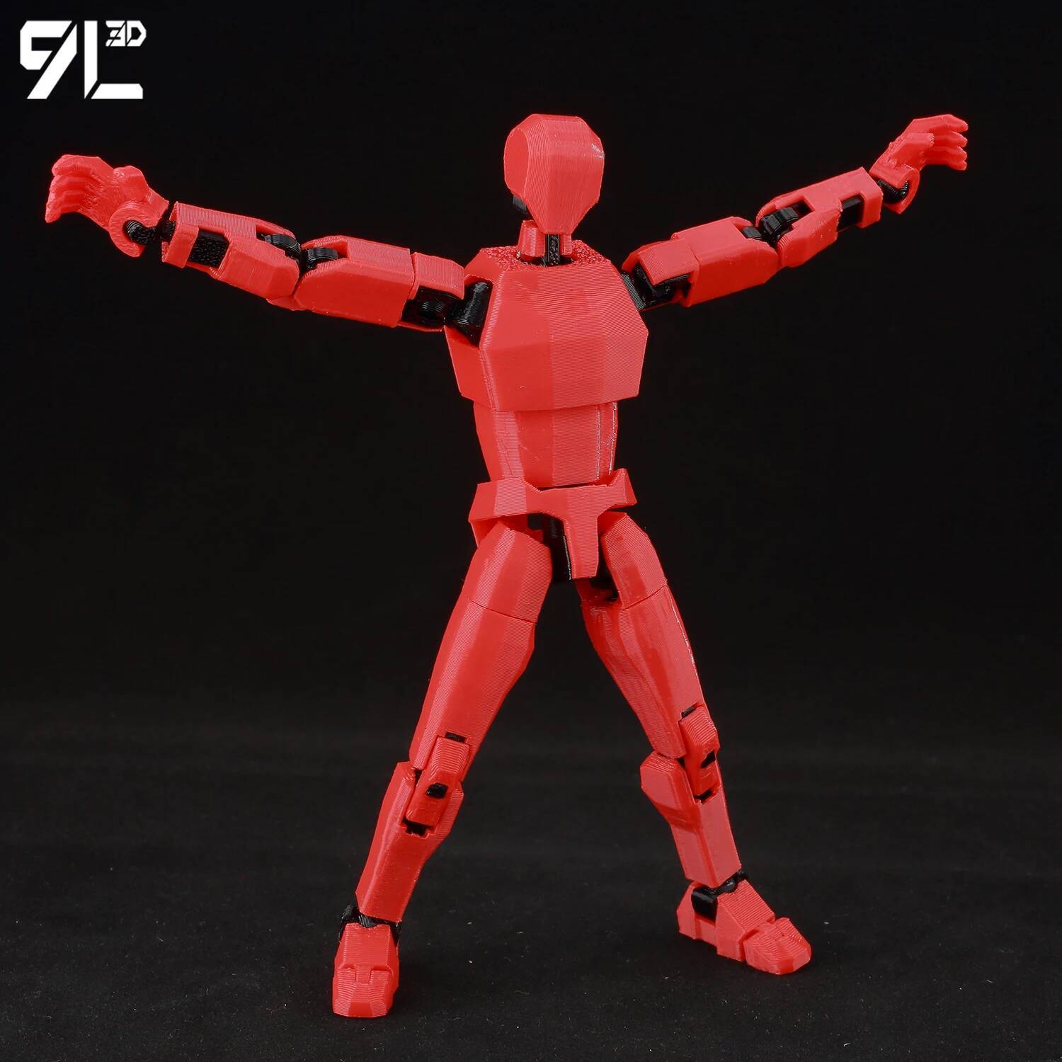 9L3D مطبوعة Dummy13 Lucky13 T1 - مراجعة 3D Printing Action Figure وسعره