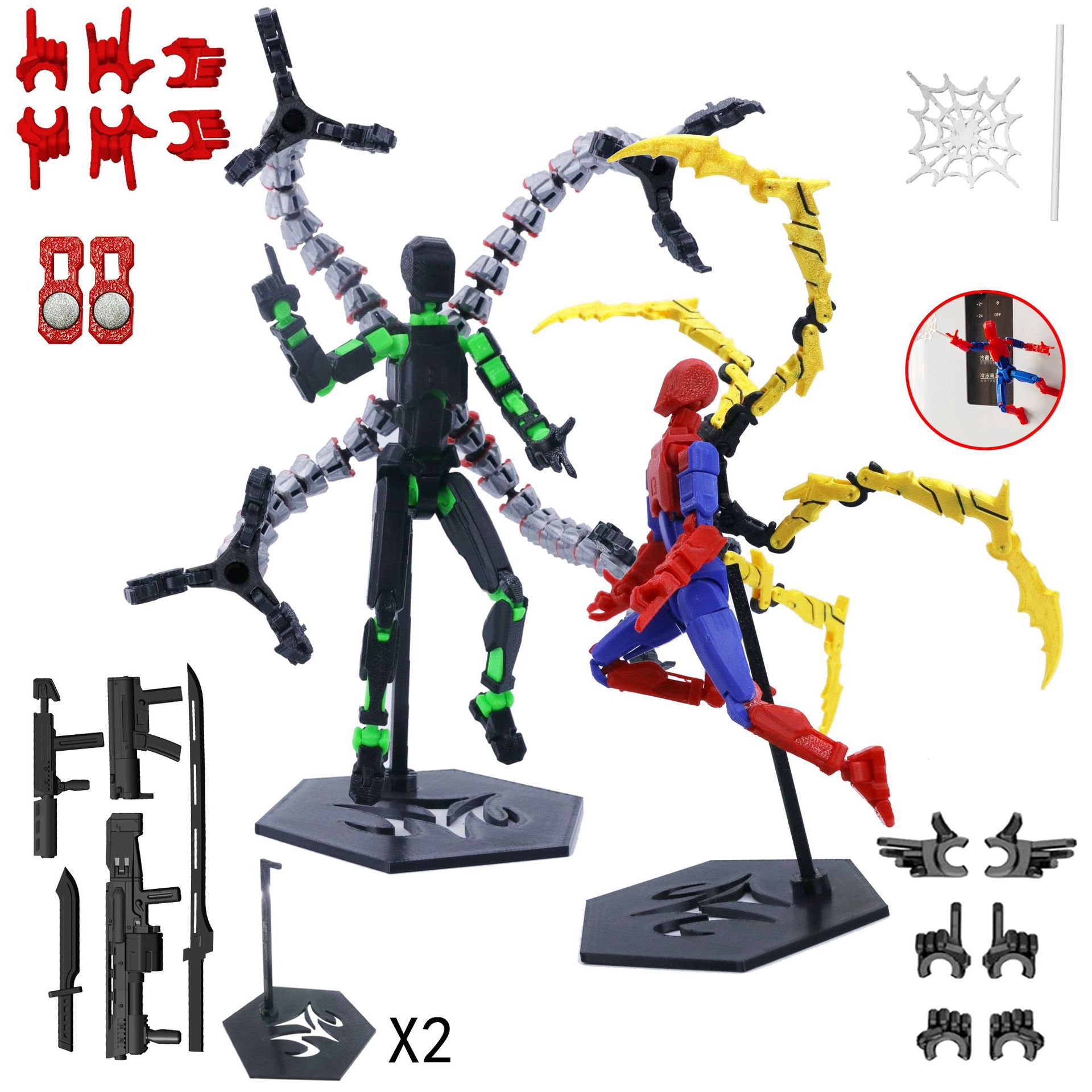 ثلاثية الأبعاد مطبوعة روبوت لع - مراجعة 3D Printing Action Figure وسعره