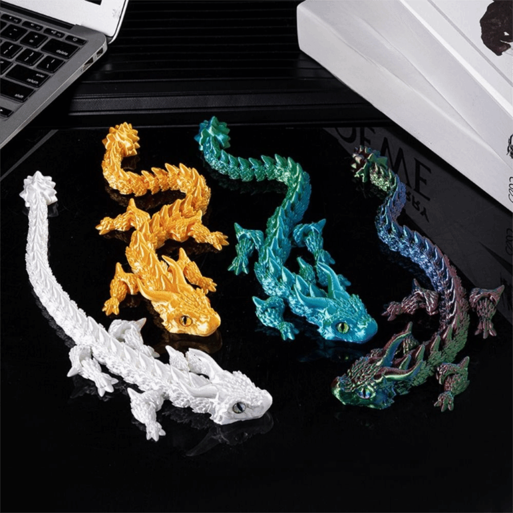 تنين صيني مطبوع ثلاثي الأبعاد  - مراجعة 3D Printing Dragon وسعره