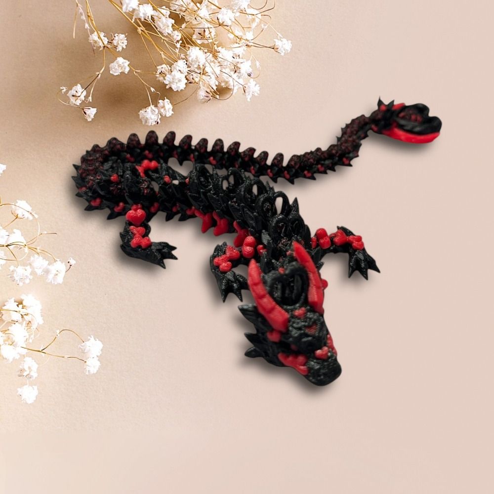 تنين محاكي للعين مطبوع بتقنية  - مراجعة 3D Printing Dragon وسعره